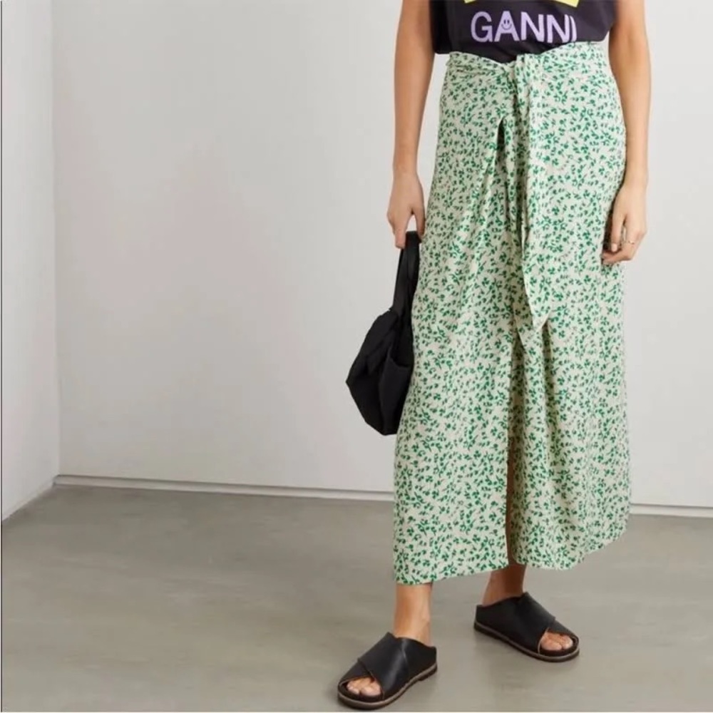 Ganni Tie Front Skirt